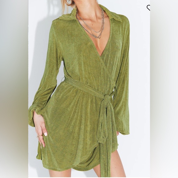 Princess Polly Green Party Time Mini Dress size 0 - Picture 2 of 13